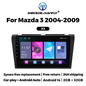 MEKEDE 2 + 32GB voiture lecteur multimédia écran tactile 4core car-play FM radio Android auto GPS navigation pour <span class=keywords><strong>Mazda</strong></span> <span class=keywords><strong>3</strong></span> 2004-2009 - Product Image 6