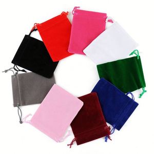 Sacs à cordon personnalisés en velours pour bijoux, trésors, cadeaux, bonbons, emballages, chaussures de voyage et vêtements - Product Image 6