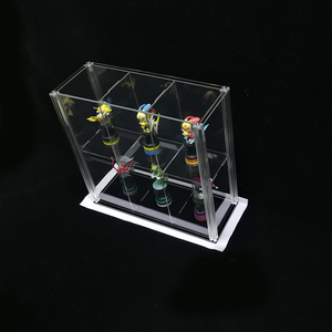 Présentoir transparent de jouet en acrylique, en treillis brillant, support de rangement pour modèles, 12 pièces - Product Image 2