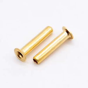 <span class=keywords><strong>Remaches</strong></span> Semitubulares de Cabeza Redonda Color Dorado al por Mayor de Fábrica para Estuches de Vestir - Product Image 6