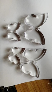 Service de découpe de feuilles de plastique transparentes en forme de papillon en acrylique, design personnalisé, avec montage facile - Product Image 5