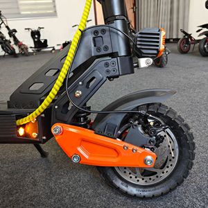 สกู๊ตเตอร์ไฟฟ้าออฟโรด 1000W 48V แบตเตอรี่ลิเธียม พับได้ สำหรับผู้ใหญ่ ใช้สำหรับกีฬากลางแจ้ง สีส้ม - Product Image 2