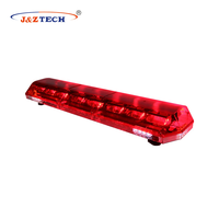 Amber LED darurat 2025 100W, lampu sorot atap kendaraan dengan Speaker, aksesori lampu mobil