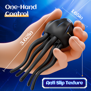 Küçük Denizanası Penis Eğitmeni Erkek Uçak Kupası Elektrikli Baş Masaj Aleti Erkek Mastürbasyon Elektrikli Seks Oyuncakları - Product Image 1