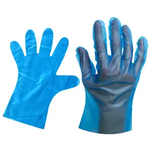 Food Handling HDPE LDPE CPE TPE EVA PE Disposable Plastic Poly Gloves for Grabbing Food