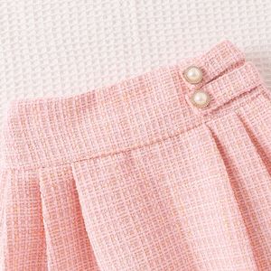 Ensemble 2 pièces <span class=keywords><strong>pour</strong></span> enfants automne : Veste en coton à manches longues avec col rabattu et <span class=keywords><strong>jupe</strong></span> plissée <span class=keywords><strong>pour</strong></span> petite fille - Vente en gros - Product Image 5