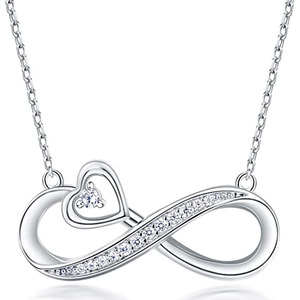 Fashion Heart <strong>Inifity</strong> Necklaces for Women Girls Jewelry - Product Image 1