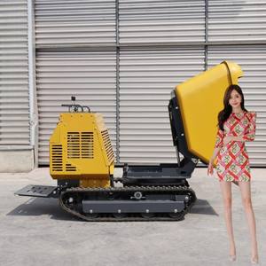 รถดัมพ์ HT1200ตีนตะขาบขนาดเล็กสำหรับก่อสร้างฟาร์มรถดัมพ์ขนาดเล็กรับน้ำหนักได้1200กก. - Product Image 4