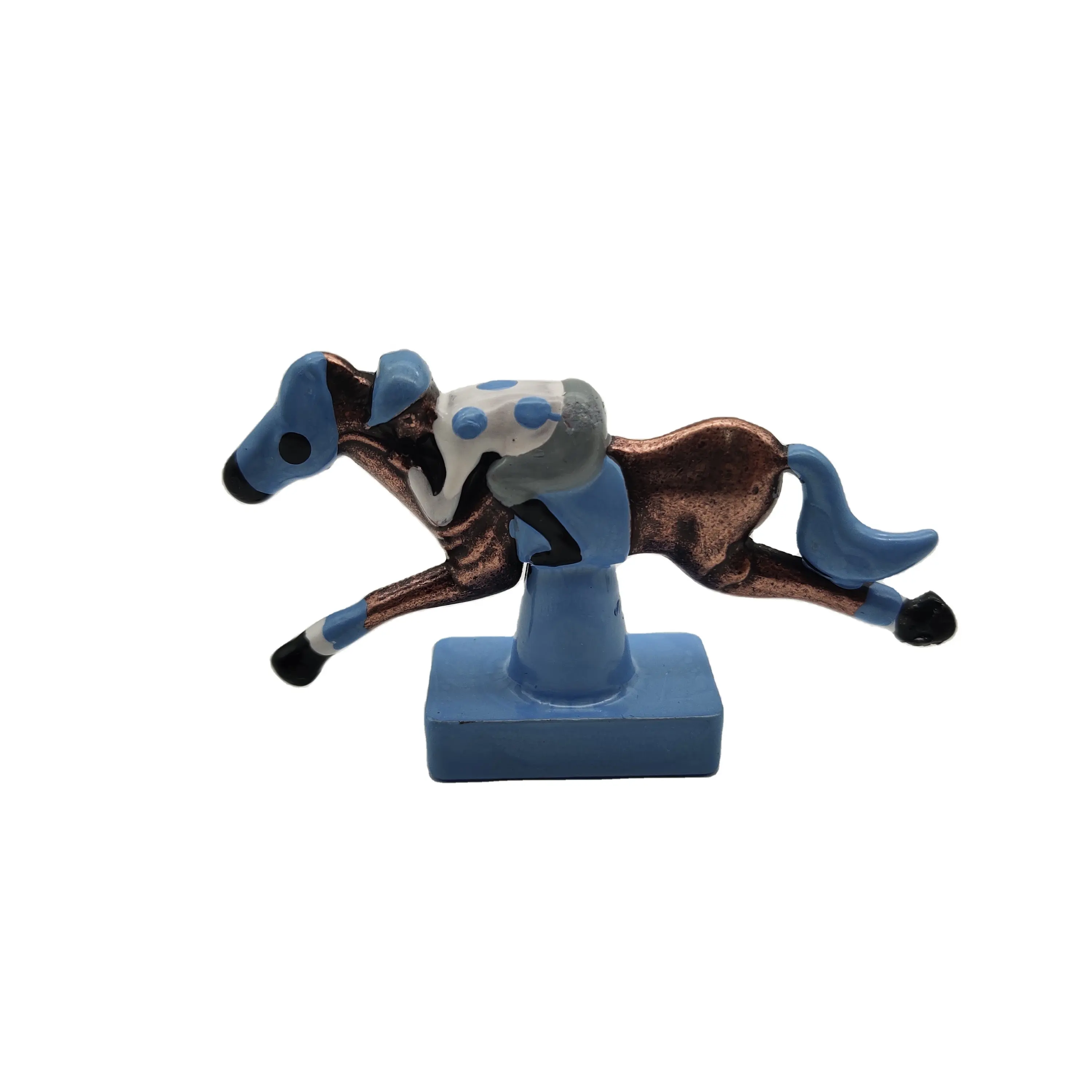 Customized metal statue small metal figure board game pawns horse gift