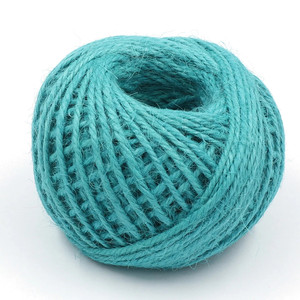 เชือกป่าน1.5มม. สีชมพูสายป่าน50เมตรกล่องของขวัญปอกระเจาธรรมชาติ3Ply สตริงสำหรับงานฝีมือ DIY - Product Image 3