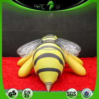 Jouet gonflable personnalisé en forme d'abeille, personnage d'abeille réaliste gonflable pour collection