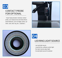 AUSKY AQC540 Manual 2D 2.5D Optical Microscope Profile Projector Semi-Auto Video Measuring Granite HD