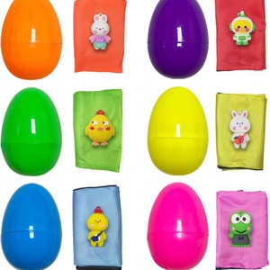 Easter <b>Eggs</b> With Parachutes Toy Set 6 Colors For Kids Easter <b>Decoration</b> Non Toxic Plastic <b>Egg</b> Shape - Product Image 2