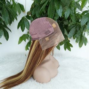 Pelucas de Cabello Humano Baratas de 40 Pulgadas con Parte en U, Sin Pegamento, Pelucas Rubias 613 de Encaje Completo, Pelucas de Cabello Humano Mixto, Pelucas de Cabello Indio Virgen - Product Image 4