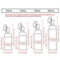 100-250ml bouteille de mousse de pompe de Pp de nettoyant d'épaule dure avec la bouteille de pompe de mousse cosmétique de brosse pour le nettoyant