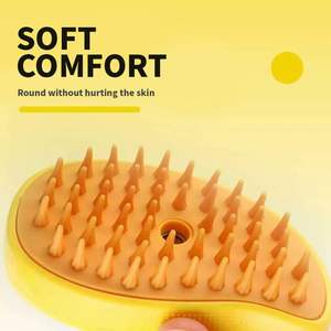 Spazzola a vapore per animali domestici pettine per la toelettatura del cane del gatto con <span class=keywords><strong>Spray</strong></span> elettrico Anti-volo capelli galleggianti morbidi in Silicone spazzola per la depilazione - Product Image 3