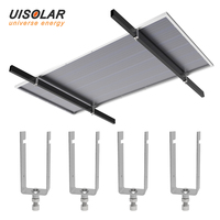 UISOLAR Support photovoltaïque en acier galvanisé, pince en U pour panneau solaire 30mm 40mm, fixation PV, boulon en U carré avec écrou