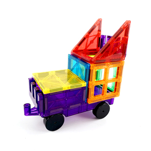 Nuovo oggetto <span class=keywords><strong>puzzle</strong></span> magnetico mattonelle magnetiche per bambini tessere magnetiche 3D piastrelle Set educativo stelo di ispirazione giocattoli piastrelle - Product Image 2