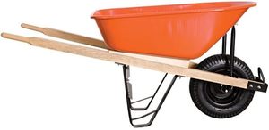 <span class=keywords><strong>Brouette</strong></span> <span class=keywords><strong>à</strong></span> plateau en poly de 6 pieds cubes avec pneu pneumatique et poignées en <span class=keywords><strong>bois</strong></span> - Product Image 3