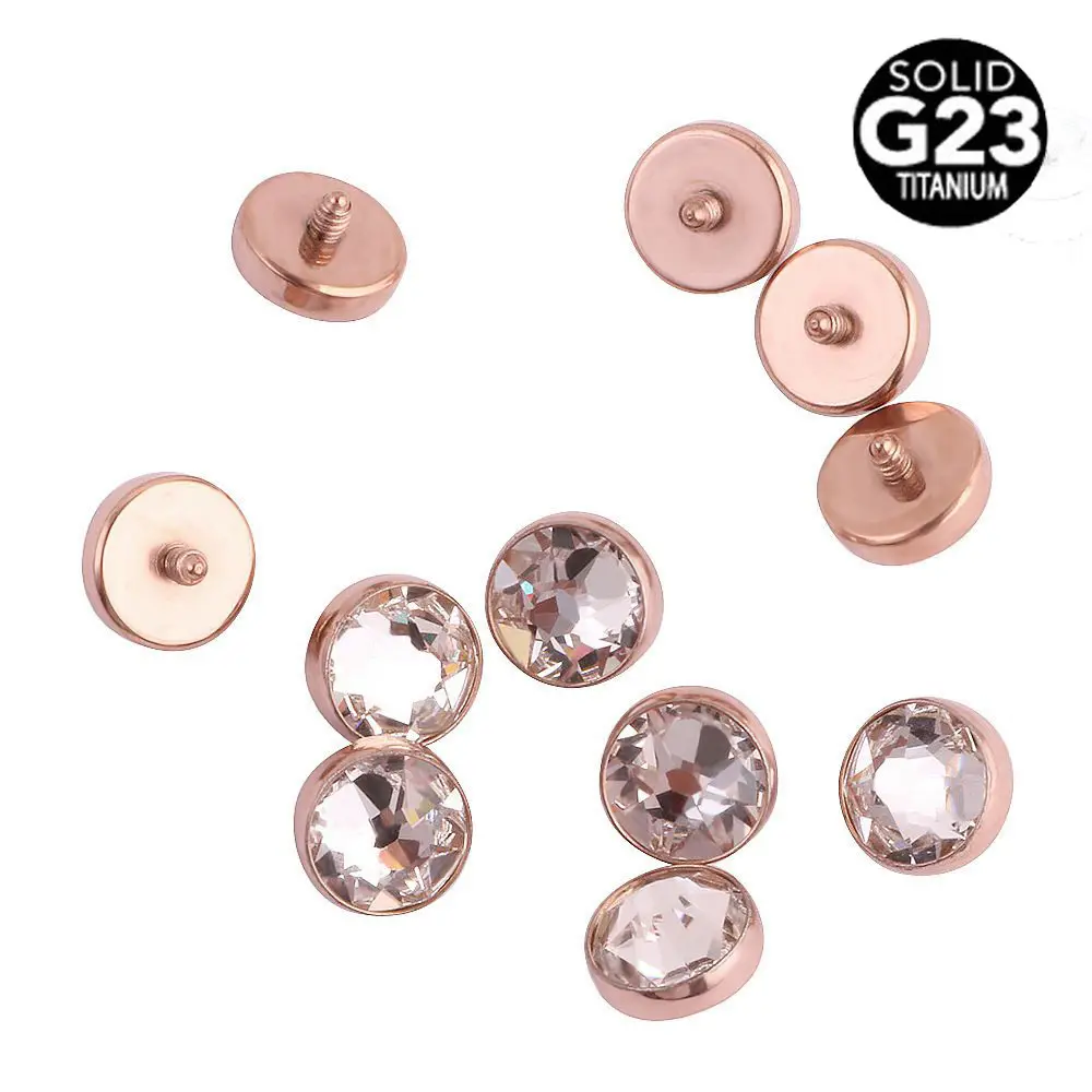 VRIUA Nez Clou G23 Pur Titane Peau Ongles Populaire Piercing Bijoux Corps Crevaison Enterré Clou