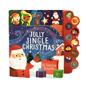 Libro <span class=keywords><strong>de</strong></span> Música Navideño con 10 Botones para Niños, Canciones Navideñas, Libro <span class=keywords><strong>de</strong></span> Sonidos con Módulo <span class=keywords><strong>de</strong></span> Sonido Personalizado - Product Image 3