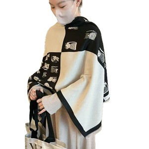 Écharpe en nylon longue, style coréen, motif chaton mignon, effet cachemire, épaisse et chaude, idéale pour l'automne/hiver – Meilleure vente - Product Image 5