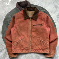 Blouson Bomber en Jean Personnalisé à Capuche Zippé pour Homme, Style Urbain Hiver avec Motif Lettres et Technique Délavée