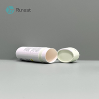 Emballage en tube de papier ovale biodégradable sans plastique écologique pour bâton de parfum solide