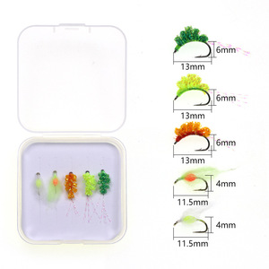 Pêche à la <span class=keywords><strong>mouche</strong></span> Kit de mouches avec boîte à mouches fliegenbinden San Juan Worm <span class=keywords><strong>Euro</strong></span> Nymphs Fliegenfischen Koder Wooly Bugger - Product Image 4