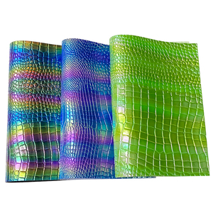 0.8Mm Bán Chạy Nhất Cầu Vồng Cá Sấu PU Da Chịu Mài Mòn Giả Da Cho Xe Nội Thất Đồ Nội Thất - Product Image 4