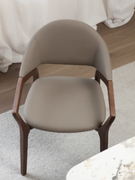 Chaise de salle à manger en bois de frêne massif de style nordique, avec accoudoirs, design simple et moderne, adaptée pour les restaurants et les hôtels