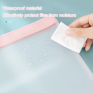 Công Suất Lớn Trong Suốt Cát Cát Cát Cát Túi Tote Với Mềm Tpu Lớp Duy Nhất Dây Kéo Tập Tin A4 Tài Liệu Biểu Tượng Tùy Chỉnh Tài Liệu Lưu Trữ - Product Image 4