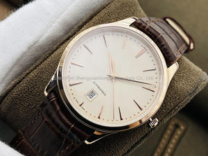 Reloj de Cuarzo para Hombre de Negocios, con Logotipo Personalizado, Marca Privada, Caja de Acero y Cuero Genuino, con Zafiro Único - Product Image 3