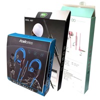 Boîtes en carton imprimées personnalisées crochet de produit électronique boîte d'emballage cadeau câble de données imprimé boîte cadeau écouteur Bluetooth
