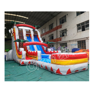 Fun <span class=keywords><strong>Obstacle</strong></span> Inflatables Waterslides Với Bể Bơi Khổng Lồ Trượt Nước Thương Mại - Product Image 1