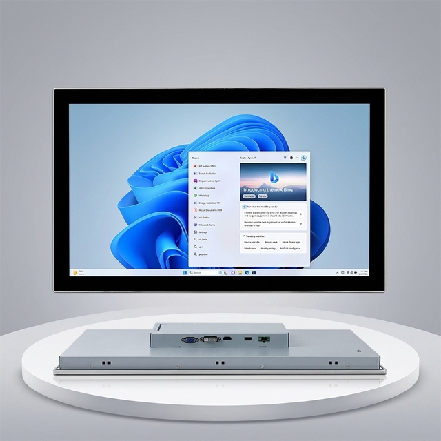OEM SUS304 Stainless Industrial Touch Monitor 23.8 Inch IP66 Panel Mount HMI Display PCAP Factory Screen