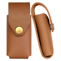 Pochette EDC en cuir avec boucle de ceinture, porte-clés à bouton-pression, étanche et durable pour le camping en plein air, le transport quotidien et les voyages