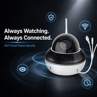 Caméra de sécurité PTZ sans fil WiFi avec projecteur infrarouge, vision nocturne couleur, détection de mouvement, étanche IP66 pour maison et ferme