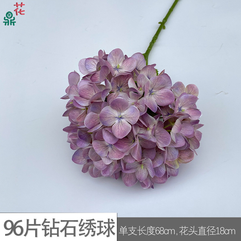 ดอกไฮเดรนเยียเพชร 96 ชิ้น GFG สีม่วงอ่อน