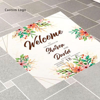 Pegatina Rectangular para Pista de Baile de Boda con Impresión Digital - OEM Impermeable, para Reuniones Familiares y Fiestas