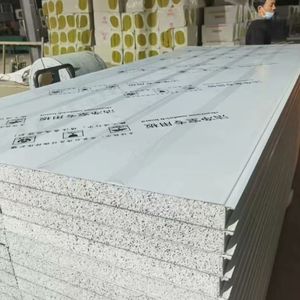 Panel Sándwich de Acero con Aislamiento de Silicona de 50/75/100mm <span class=keywords><strong>para</strong></span> Pared Exterior y Techo, Placa Térmica <span class=keywords><strong>para</strong></span> Taller Artesanal - Product Image 3