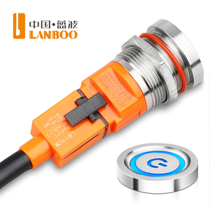 LANBOO ستبليس يعتم التبديل DC 3V إلى 220V براعة التبديل الأزرق الأحمر المزدوج LED - Product Image 3