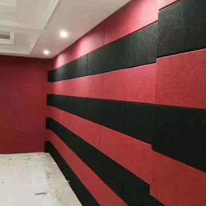 Panneau d'absorption acoustique en feutre noir au design moderne, <span class=keywords><strong>absorbeur</strong></span> de son haute densité pour le traitement des murs et des plafonds dans la maison et le bureau - Product Image 1