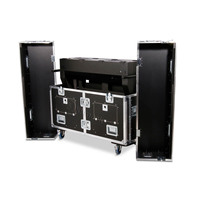 Kkmark Numérique mélangeur table de travail vol route Bureau flip-prêt cas avec Niche et Roues pour Midas Pro 2 CC-TP