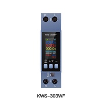 Multimeter Digital AC 1P dengan Proteksi Suhu Berlebih dan Beban Berlebih, Pengukur Tegangan dan Arus 8-in-1, Layar 85-270V AC Kelas 1
