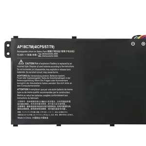 เปลี่ยน AP18C7K AP18C7M แบตเตอรี่แล็ปท็อปสำหรับ <span class=keywords><strong>ACER</strong></span> หมุน5 SP513-54N SP513-55N รวดเร็ว SF514-54GT 3 SF313-52G 55GT AV14-51ที่หลากหลาย - Product Image 2