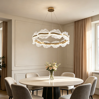 Lustre en cristal de luxe, lampe suspendue pour villa, escalier, salle de banquet, décoration intérieure de salon