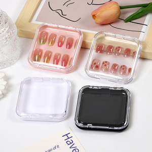 Vente en gros Boîte de rangement transparente pour flocon d'ongles Boîte de décoration pour <span class=keywords><strong>salon</strong></span> de manucure Boîte pour flocon d'ongles - Product Image 2