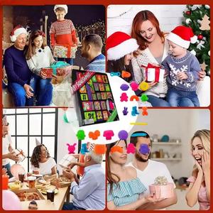 Caja Sorpresa de Adviento de Navidad 2024 de Alta Calidad con 24 Días de <span class=keywords><strong>Cuenta</strong></span> Regresiva, Mini Juguetes Antiestrés, Regalo Divertido para Niños en las Fiestas - Product Image 3