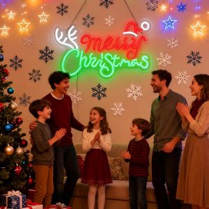 Insegna al Neon Commerciale 3D con Specchio <span class=keywords><strong>Infinito</strong></span>, Pupazzo di Neve Natalizio, Luci LED al Neon per Negozi <span class=keywords><strong>e</strong></span> Feste, Insegne Creative con Trasformatore - Product Image 5